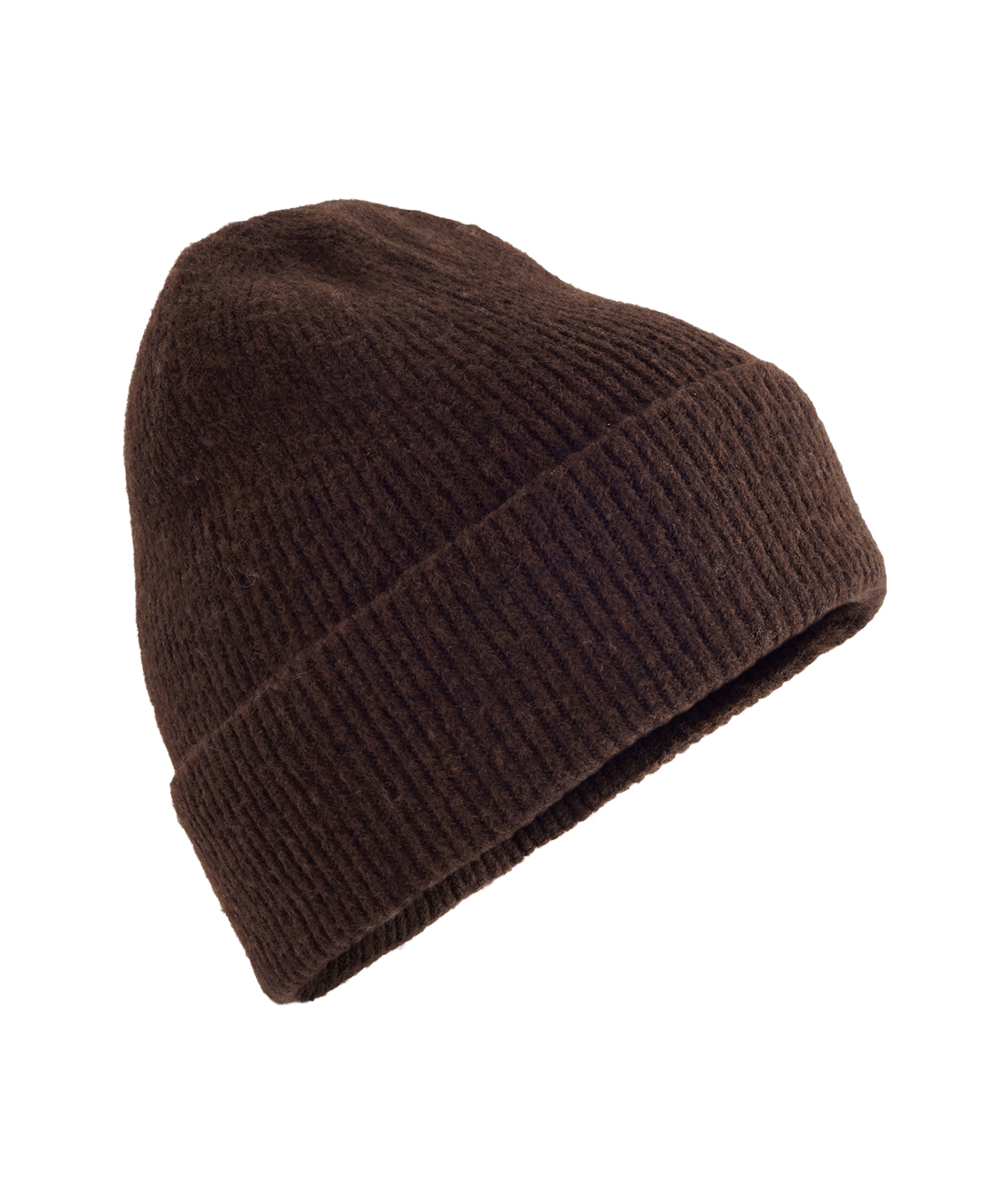 Beechfield Wool Blend Beanie B388 in Brown Marl