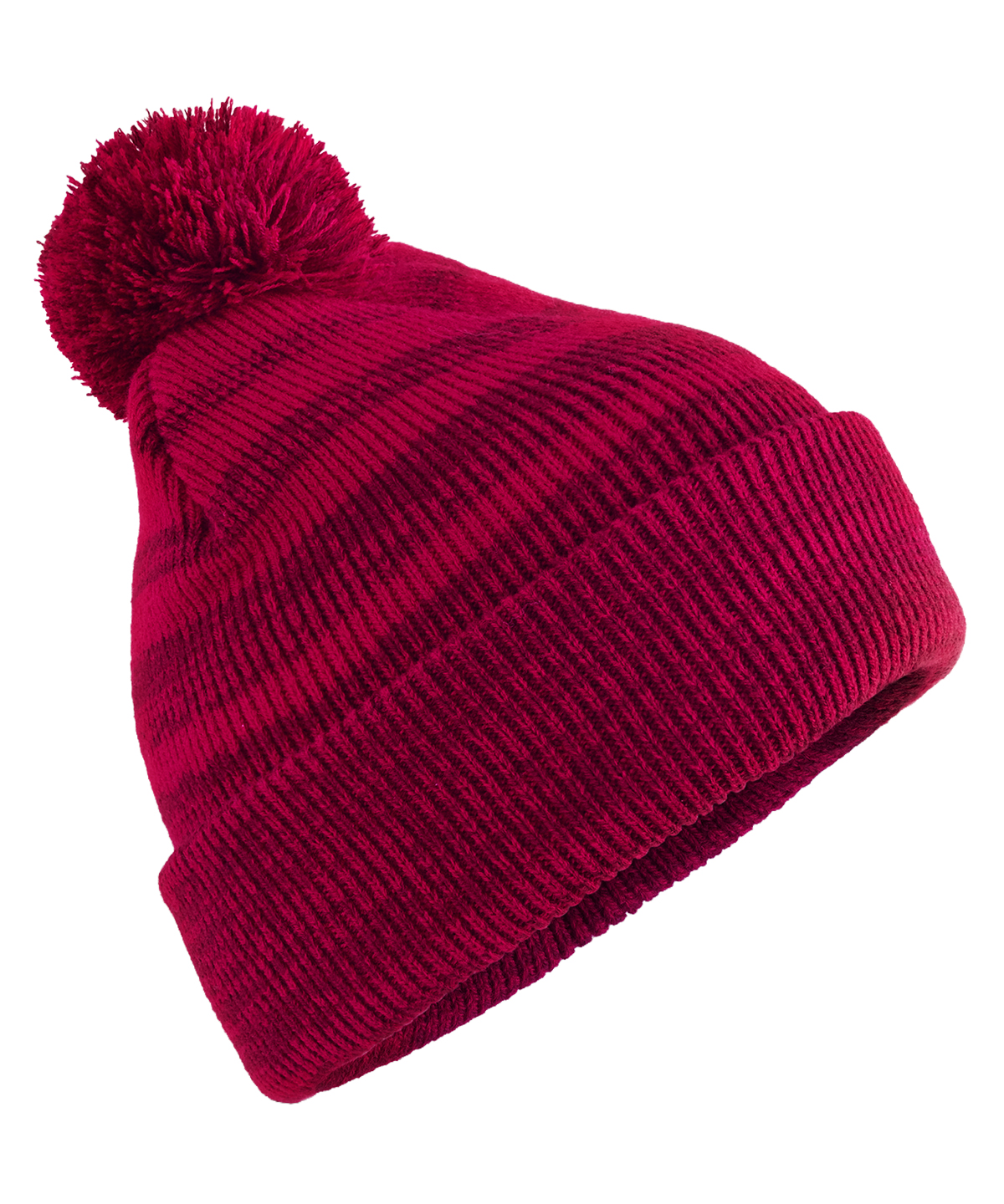 Beechfield Team Stripe Beanie B476 in Red