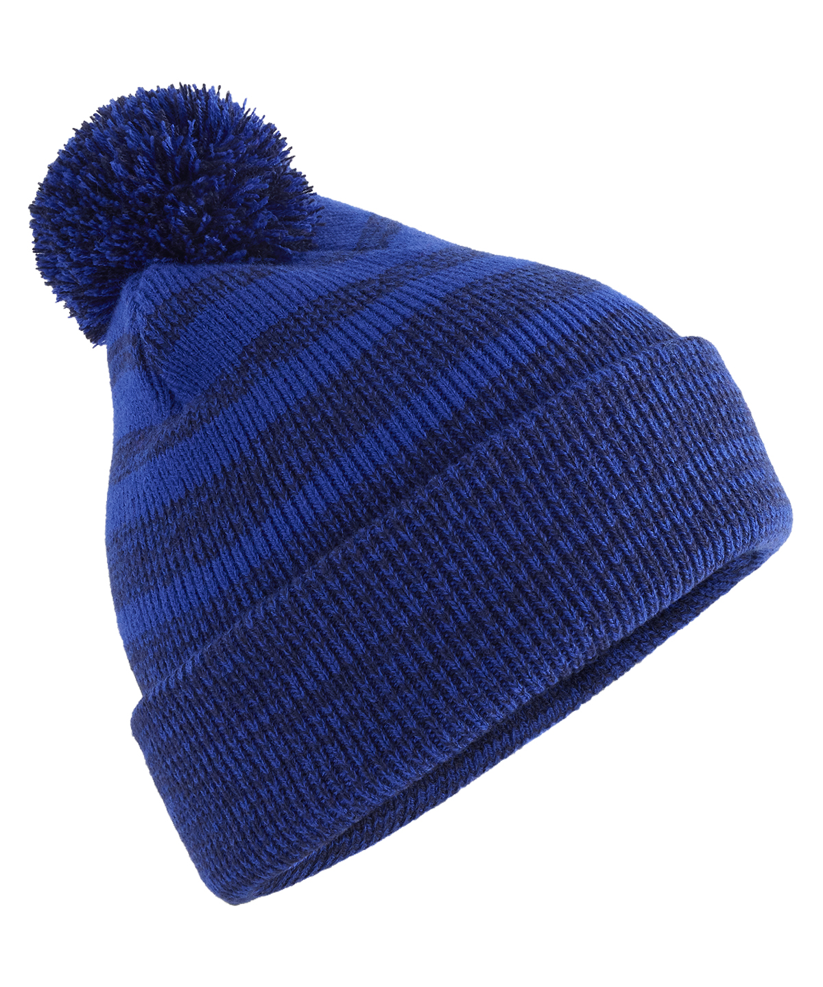 Beechfield Team Stripe Beanie B476 in Royal