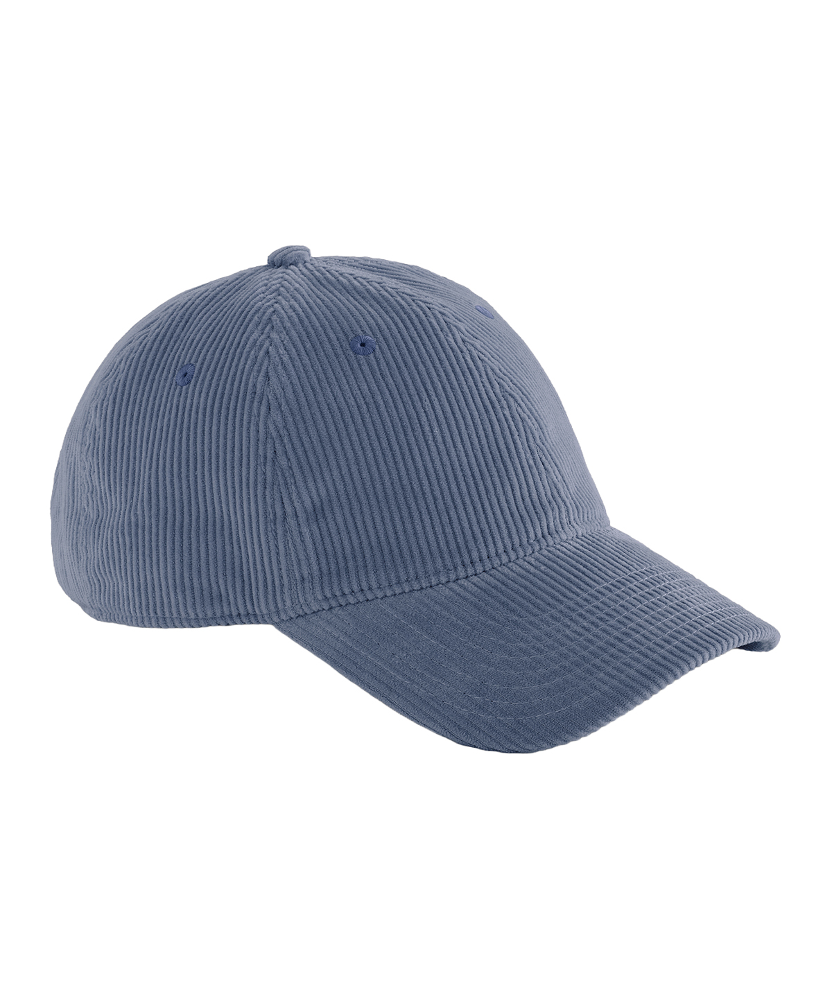 Beechfield Corduroy Dad Cap B692 in Slate Blue