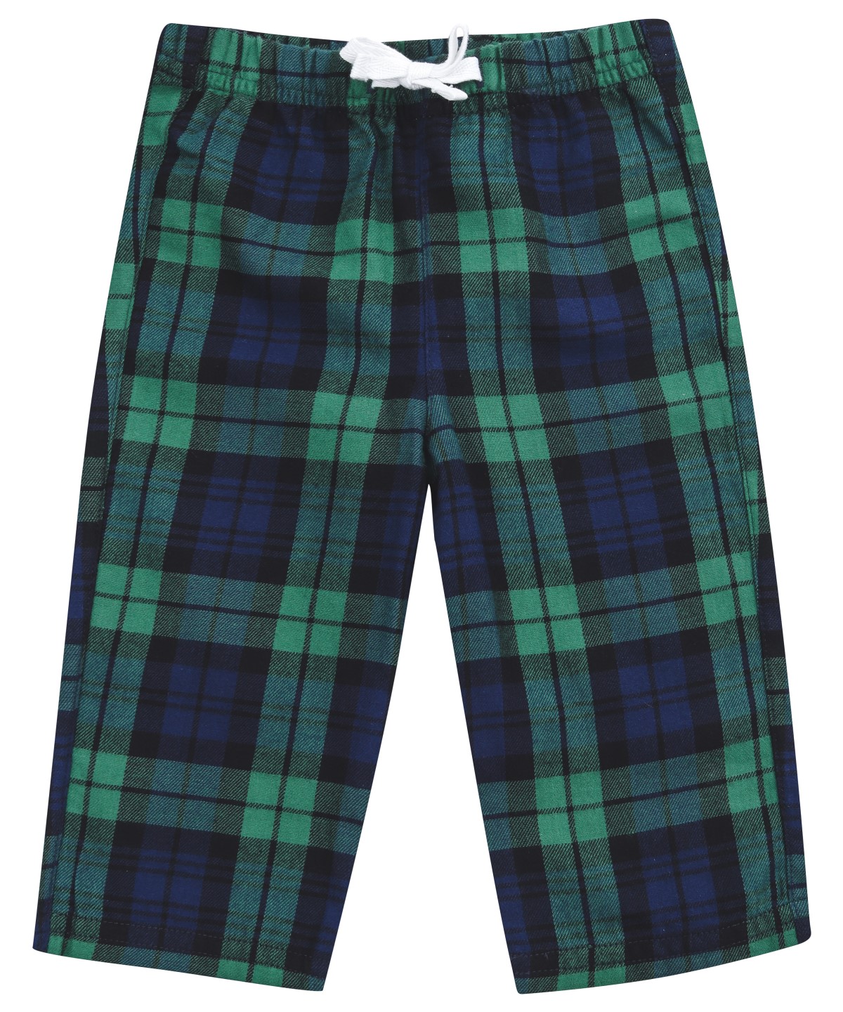 Tartan Lounge Trousers Green/Navy Check Size 6