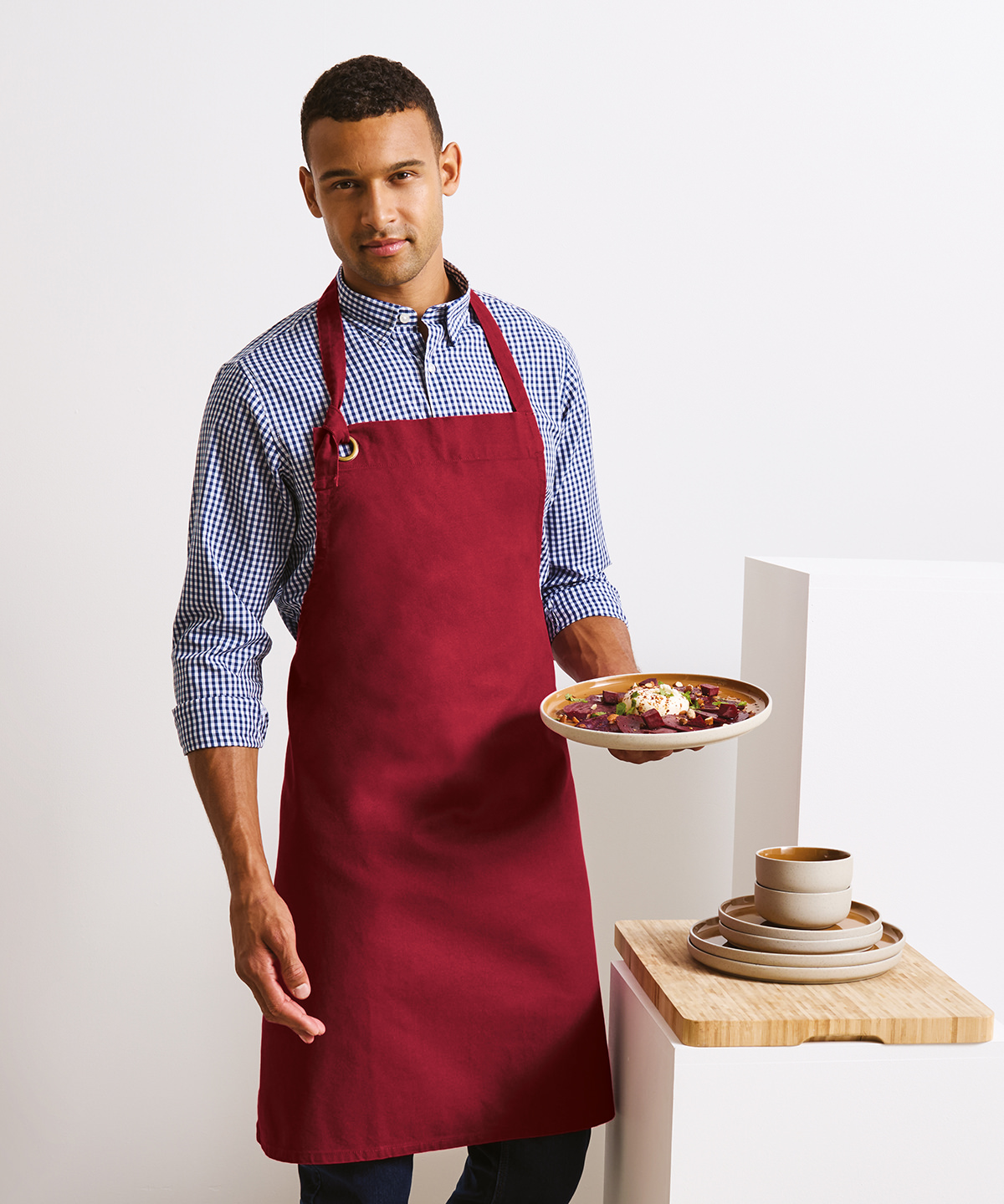 Calibre heavy cotton canvas bib apron Calibre heavy cotton canvas bib apron