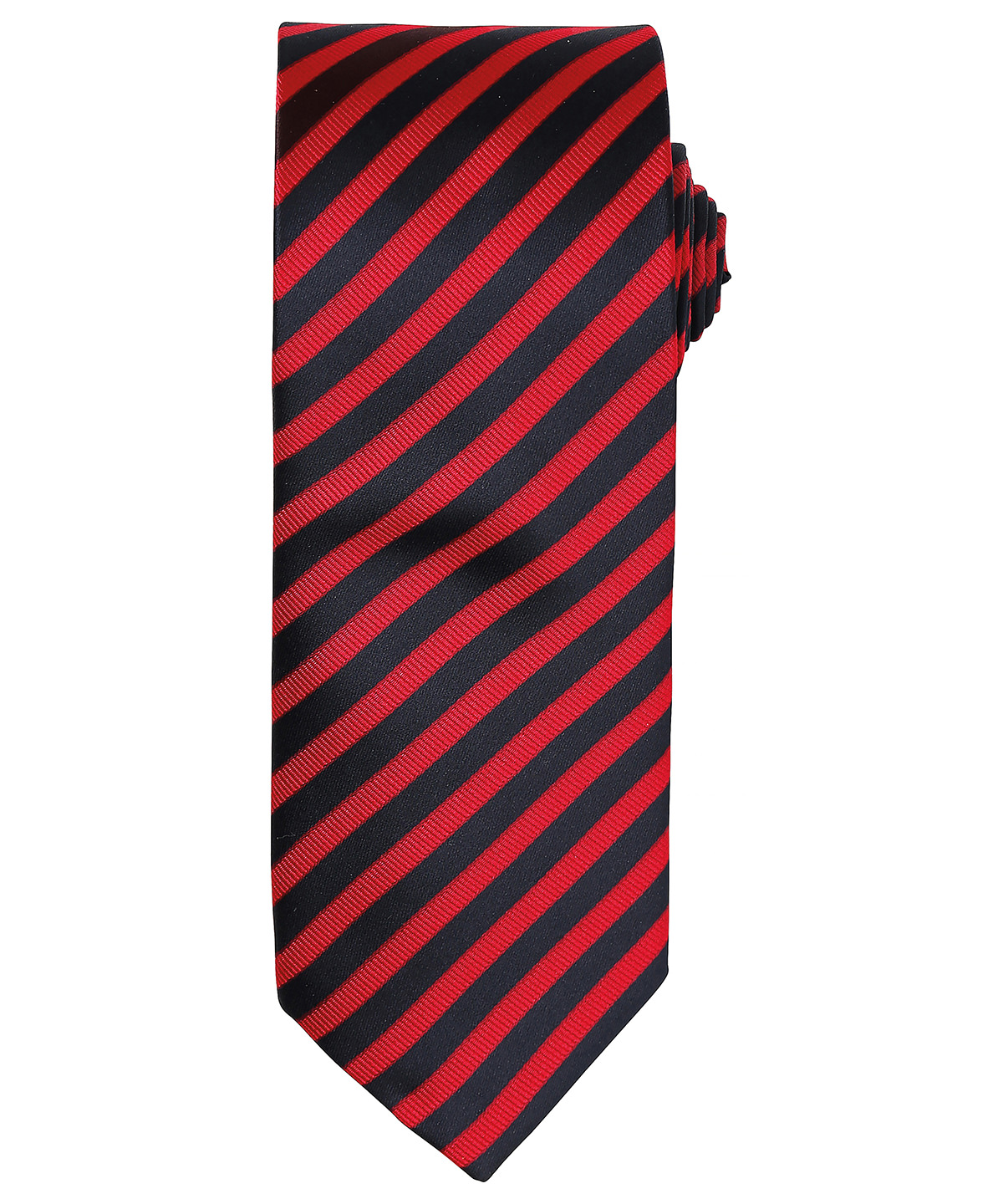 Double Stripe Tie Red/Black Size One Size