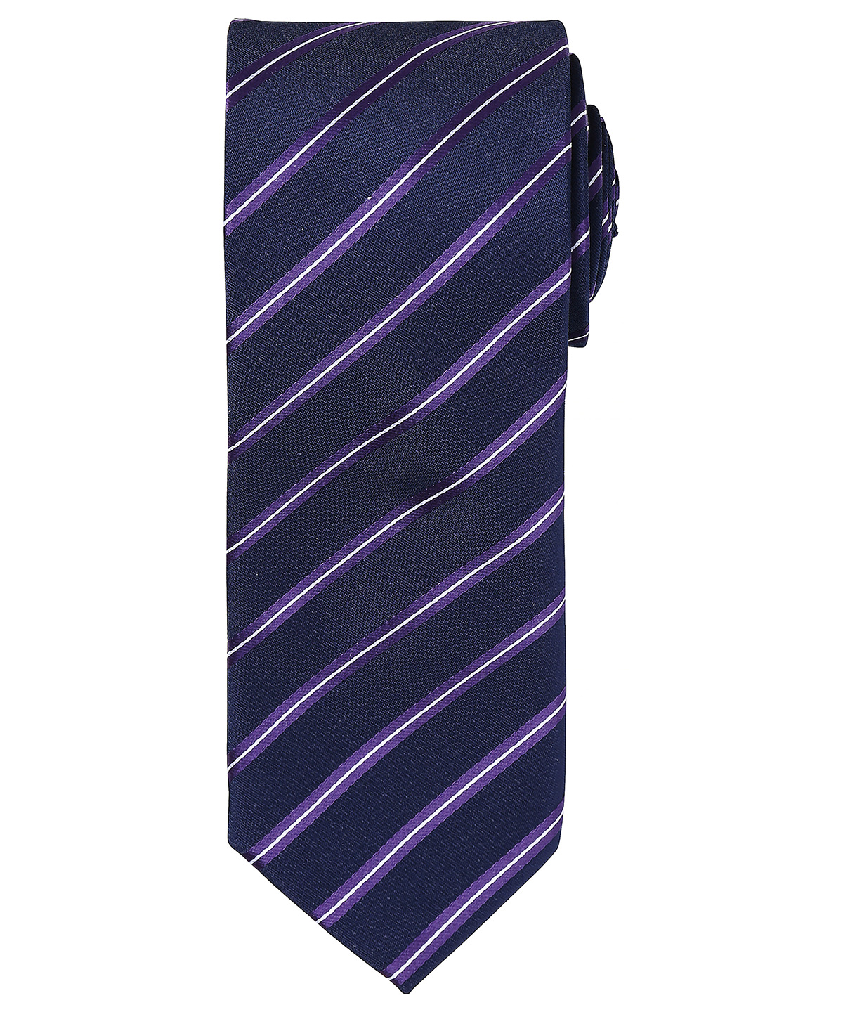 Sports Stripe Tie Navy/Purple Size One Size