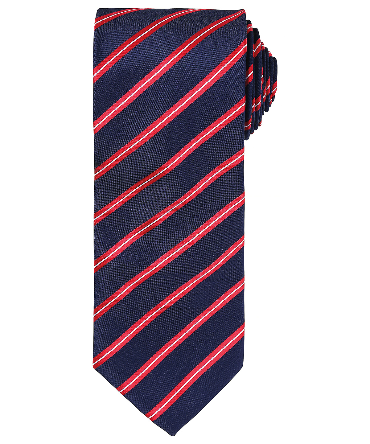 Sports Stripe Tie Navy/Red Size One Size