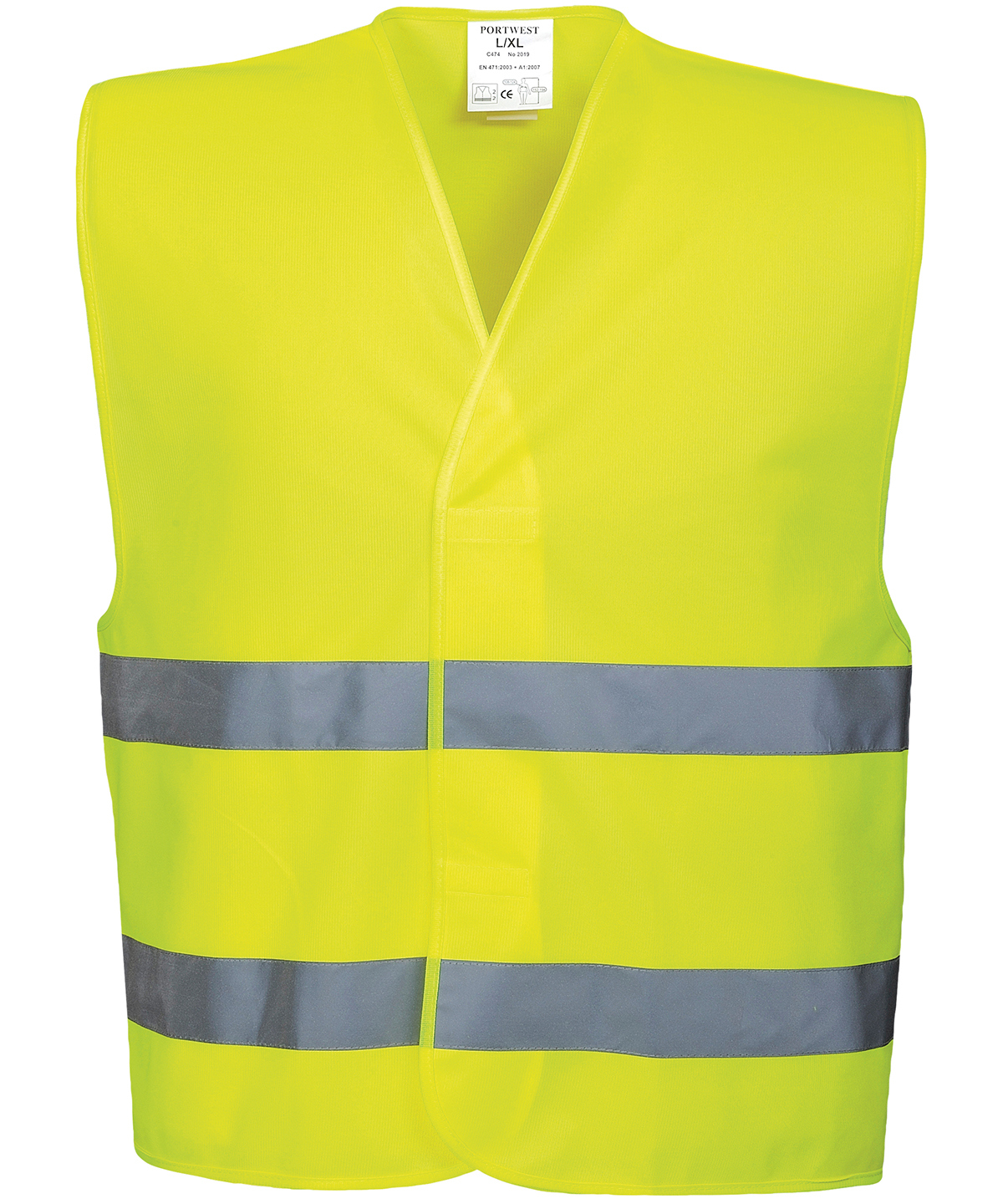 Hi-Vis Two-Band Vest (C474) Yellow Size 2XL/3XL