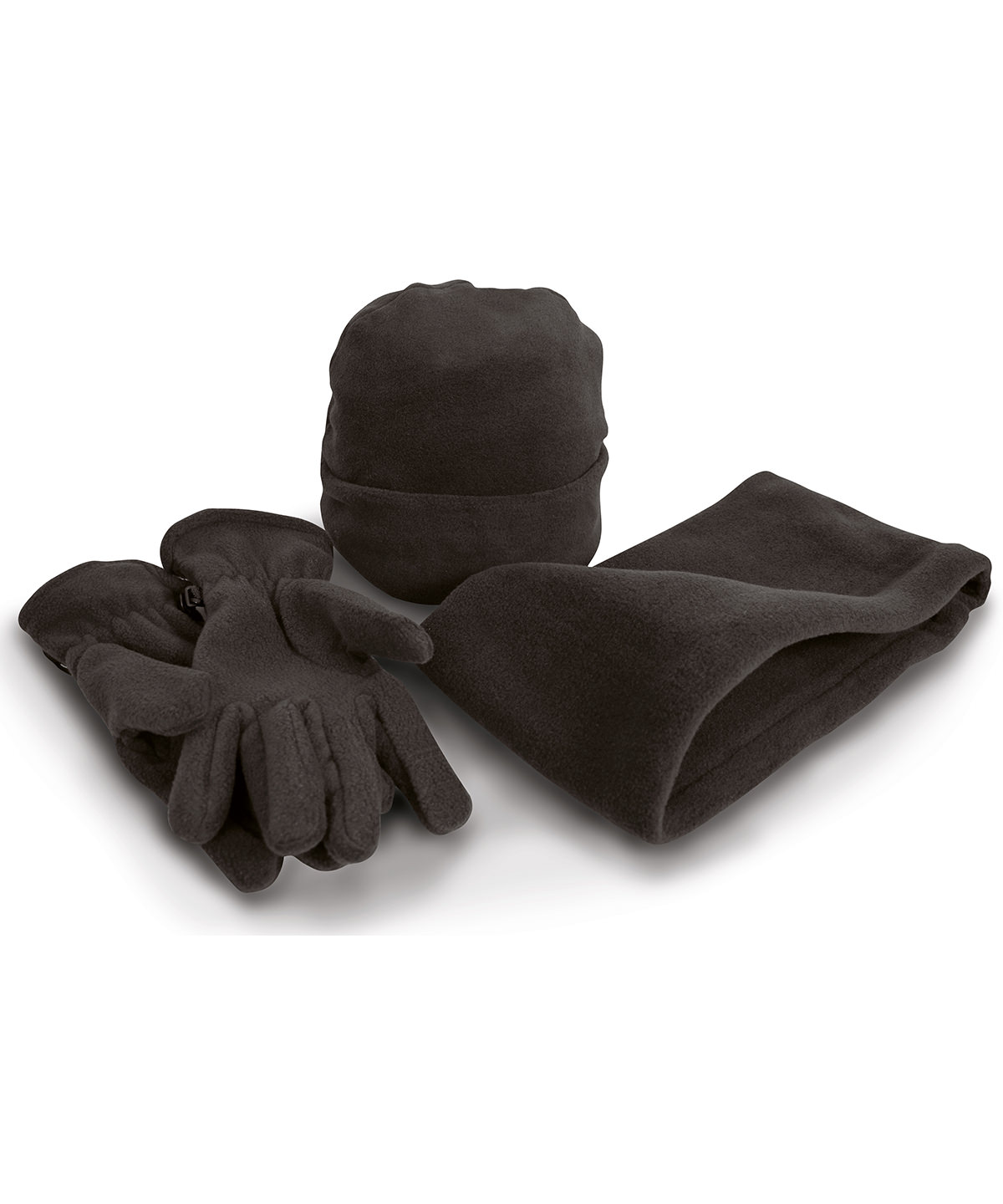 Polartherm™ Fleece Accessory Set Black Size Large