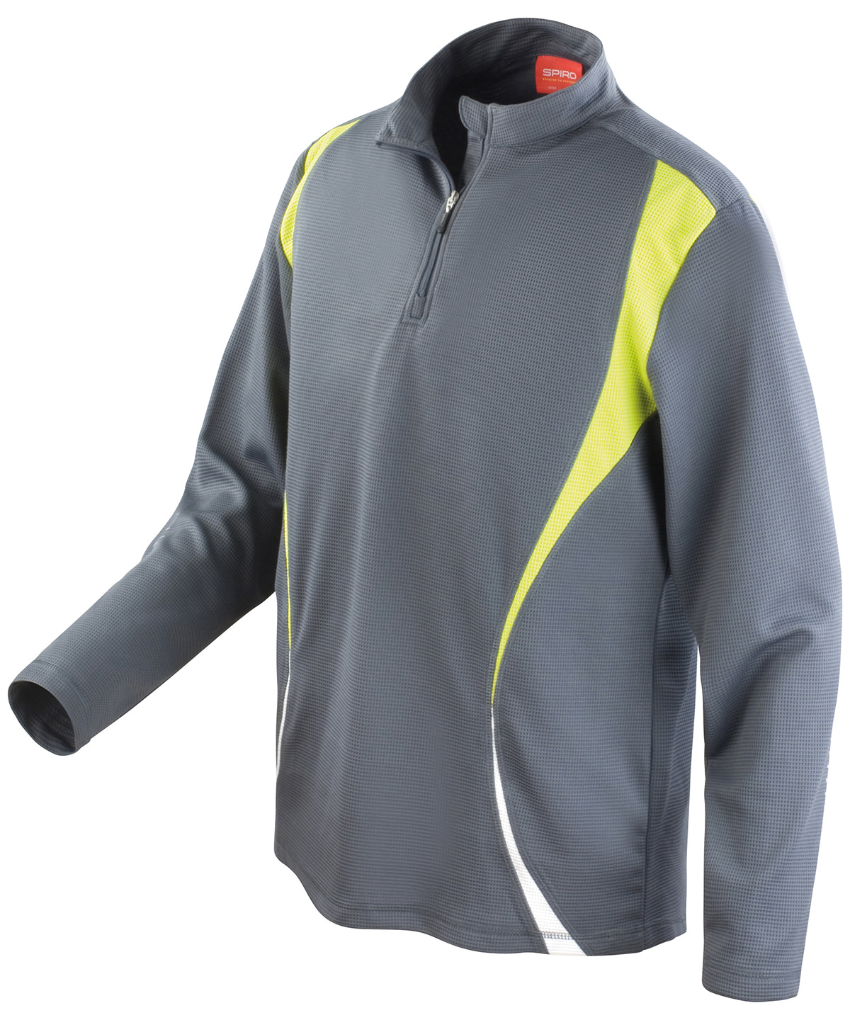 Spiro Trial Training Top Charcoal/Lime/White Size 2XLarge