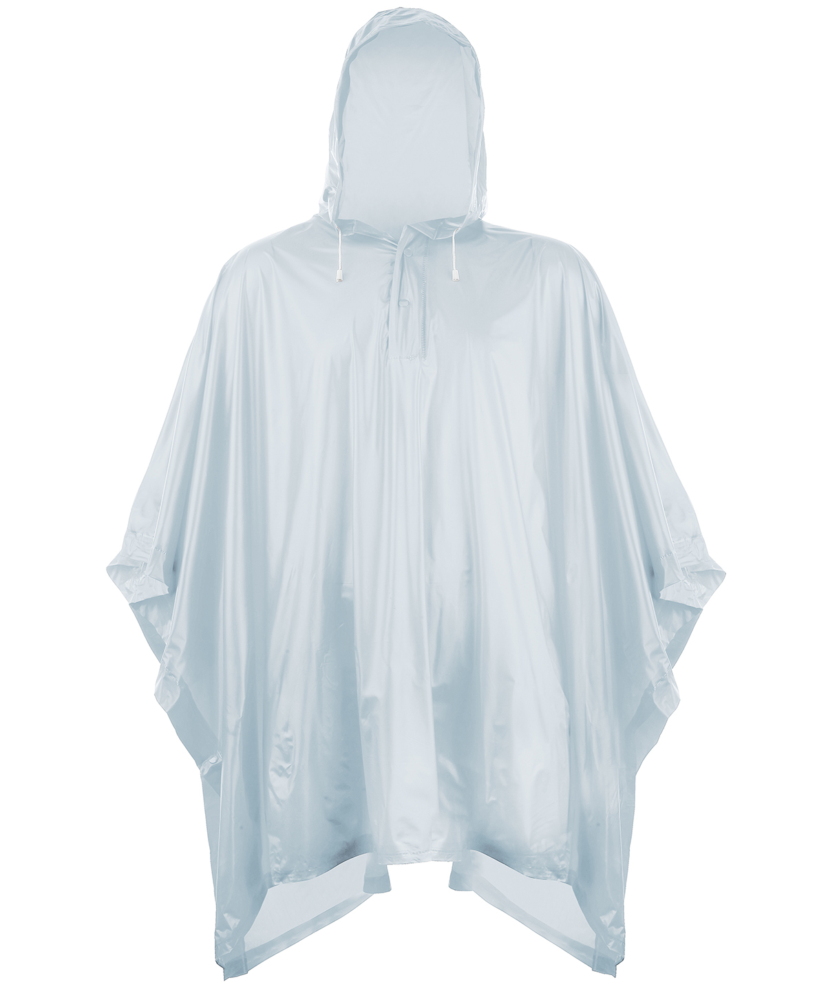 Plastic Poncho Silver Size One Size