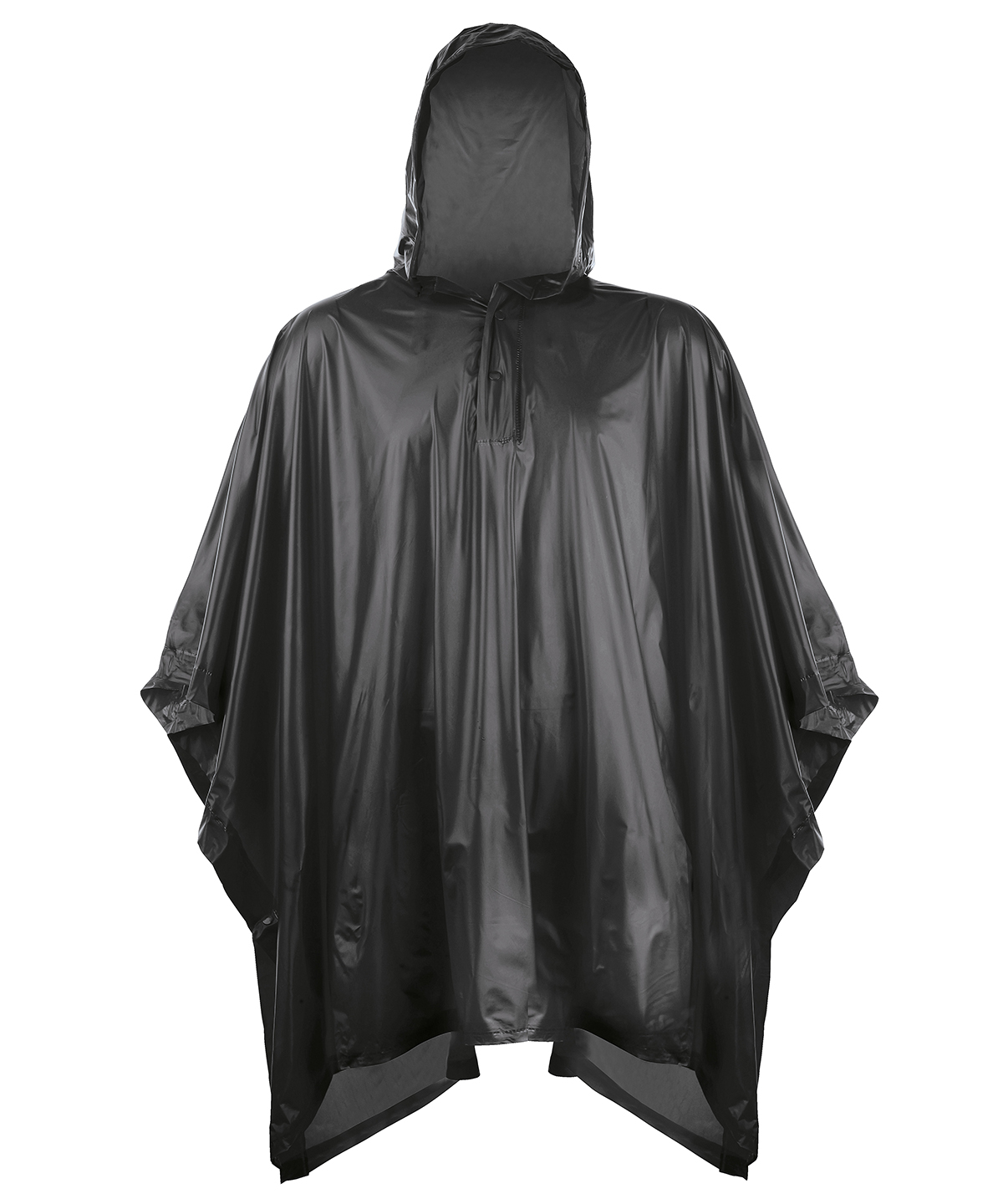 Kids Plastic Poncho Black Size One Size