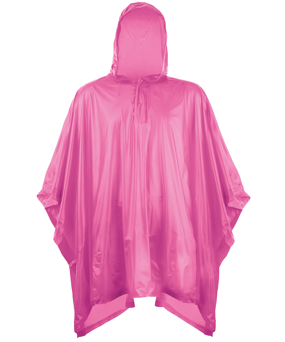 Kids Plastic Poncho Fuchsia Size One Size