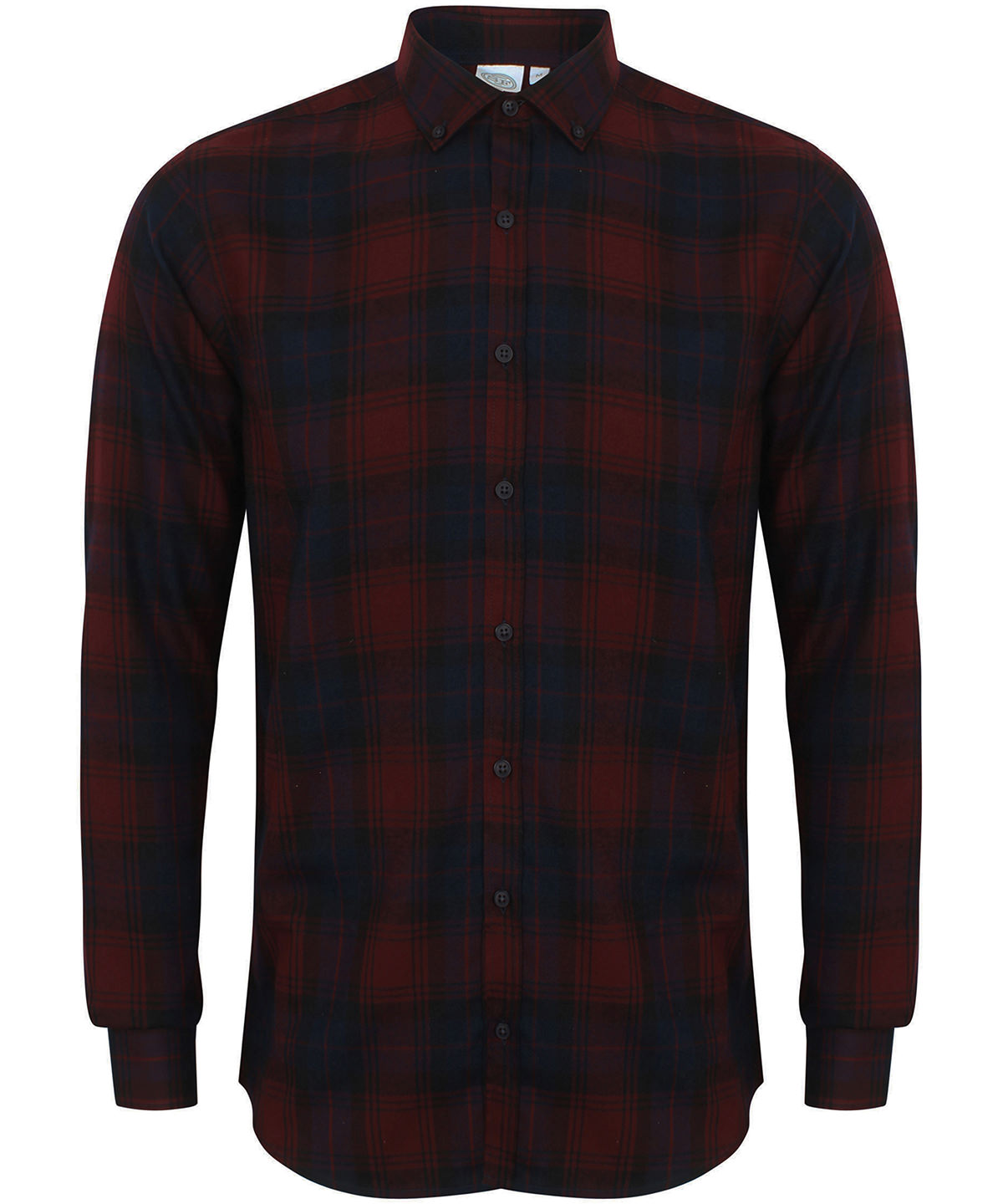 Picture of Brushed check casual shirt with button-down collar