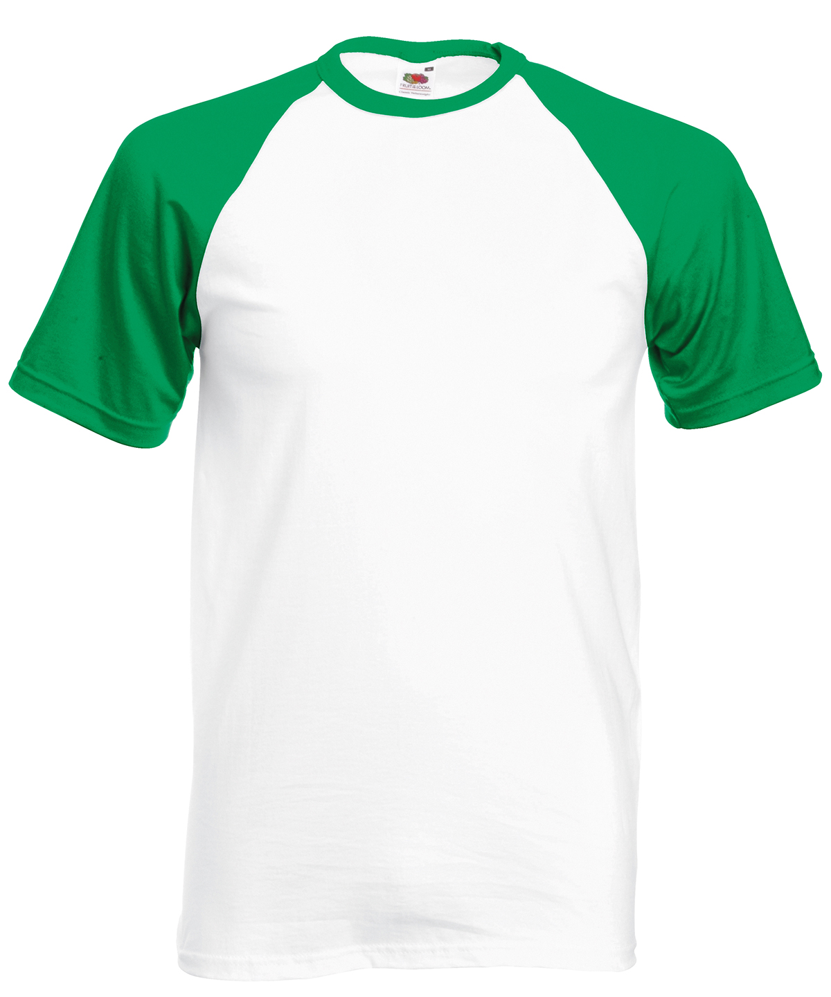 Short Sleeve Baseball T White/Kelly Green* Size 3XLarge
