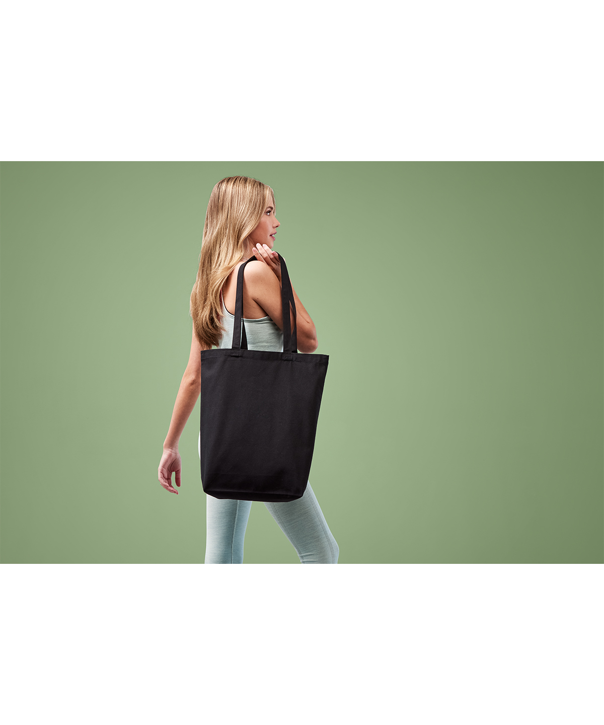 Recycled premium canvas ‘flat base’ shopper Recycled premium canvas ‘flat base’ shopper