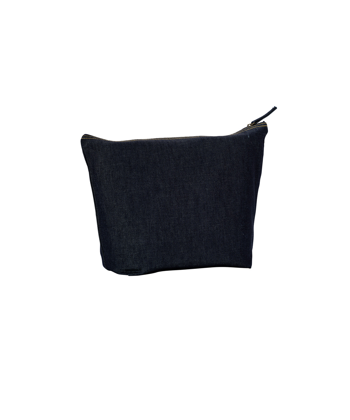 Recycled luxe accessory bag, front