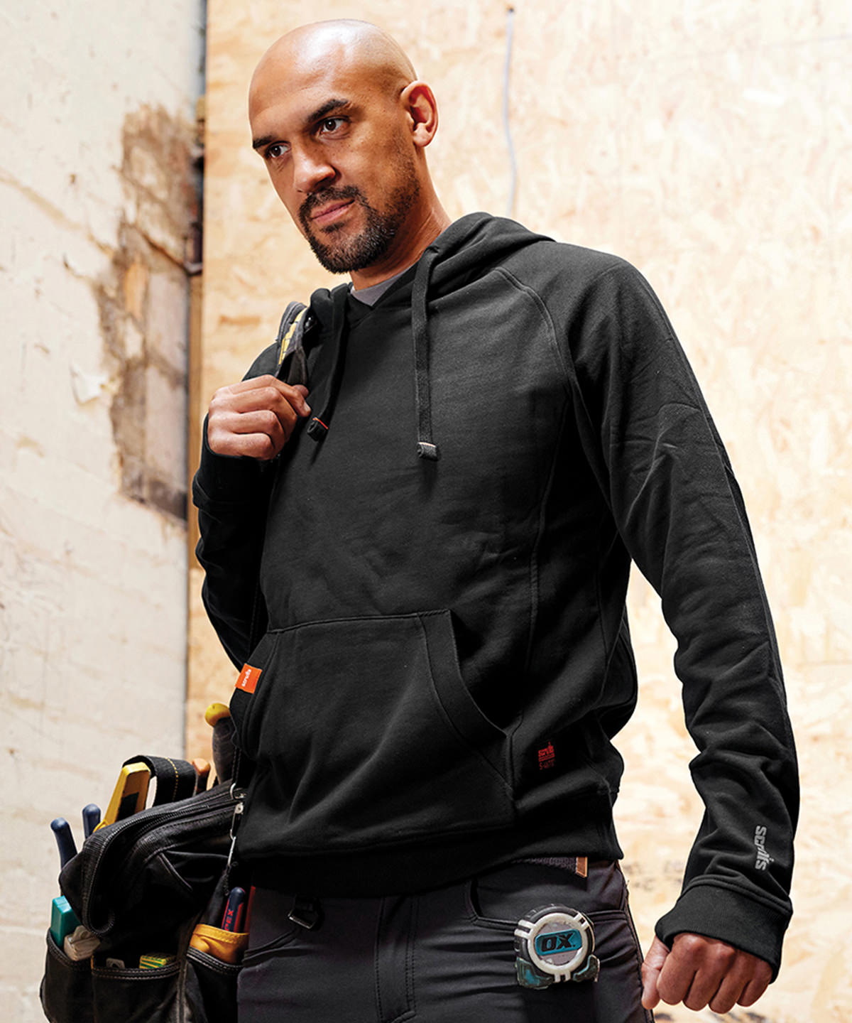 Eco Worker hoodie worn
