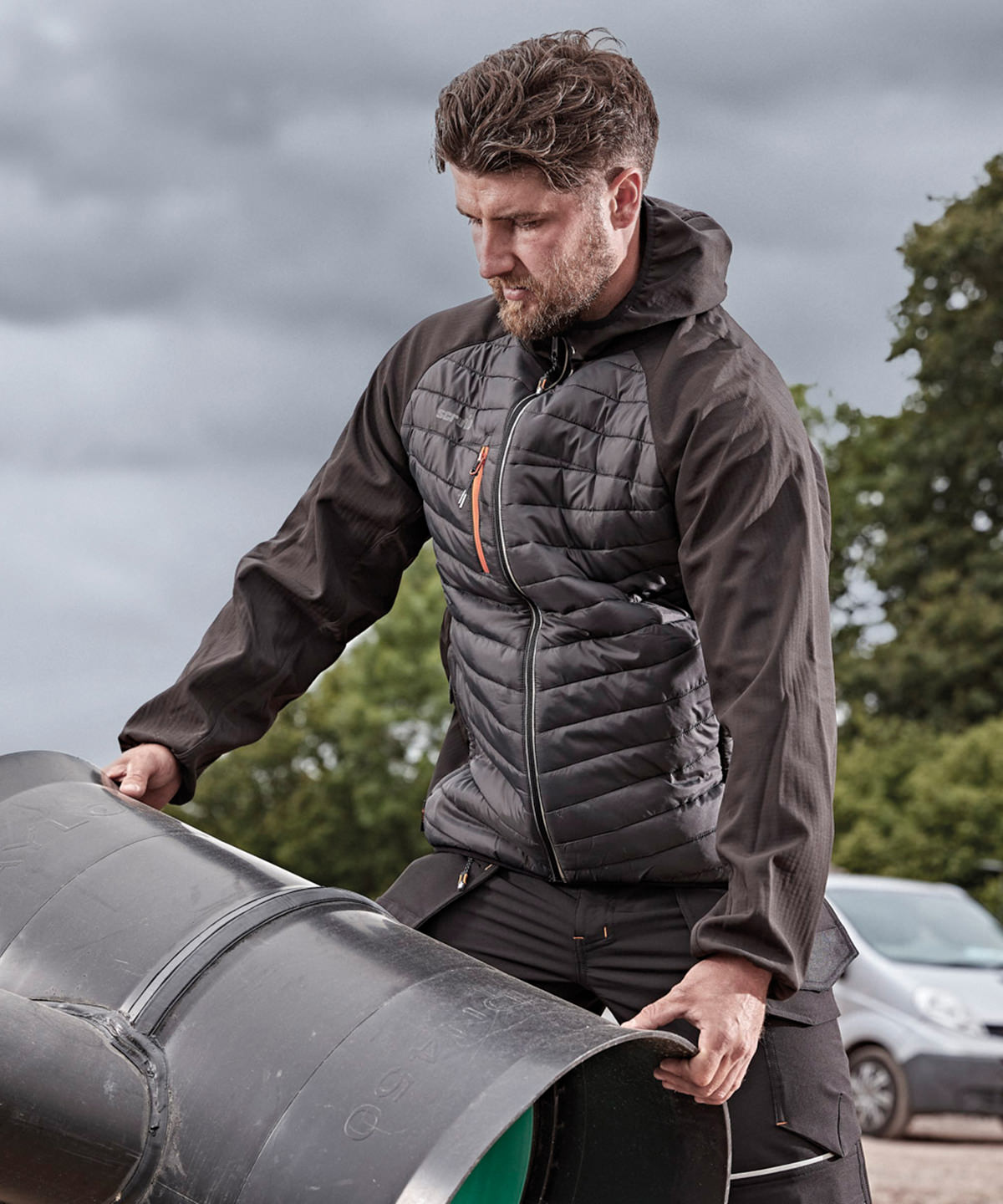 Trade thermo jacket worn