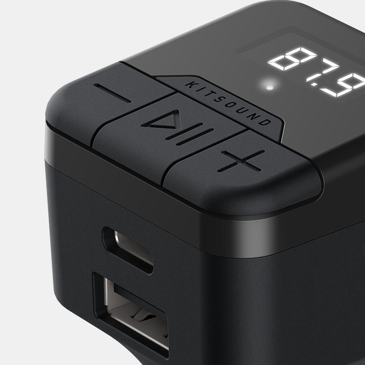 MYFM3 Bluetooth & USB To FM Transmitter Kitsound