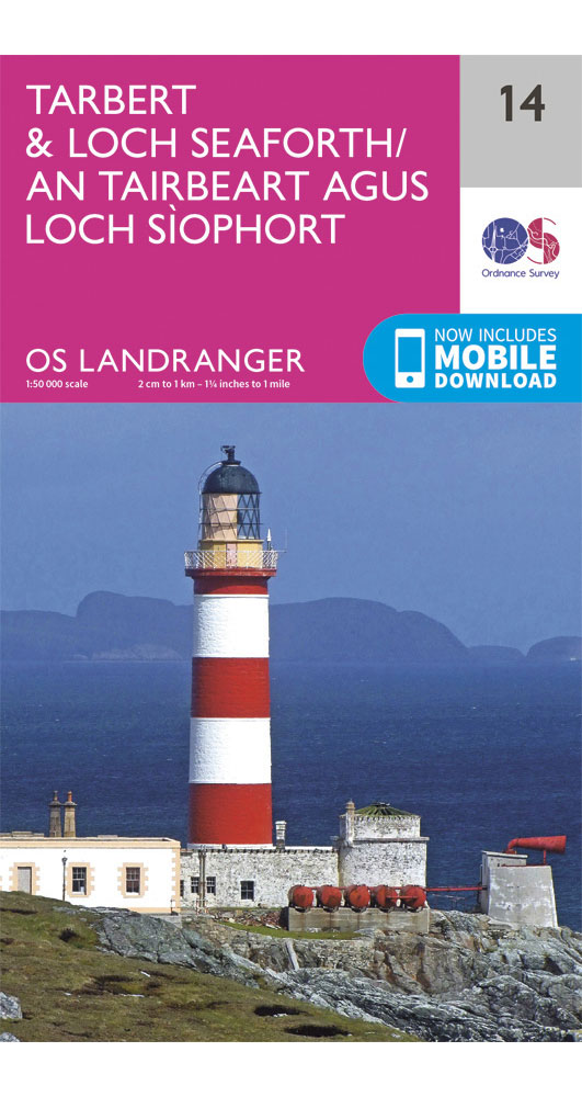 Ordnance Survey Tarbert & Loch Seaforth - Landranger 14 Map