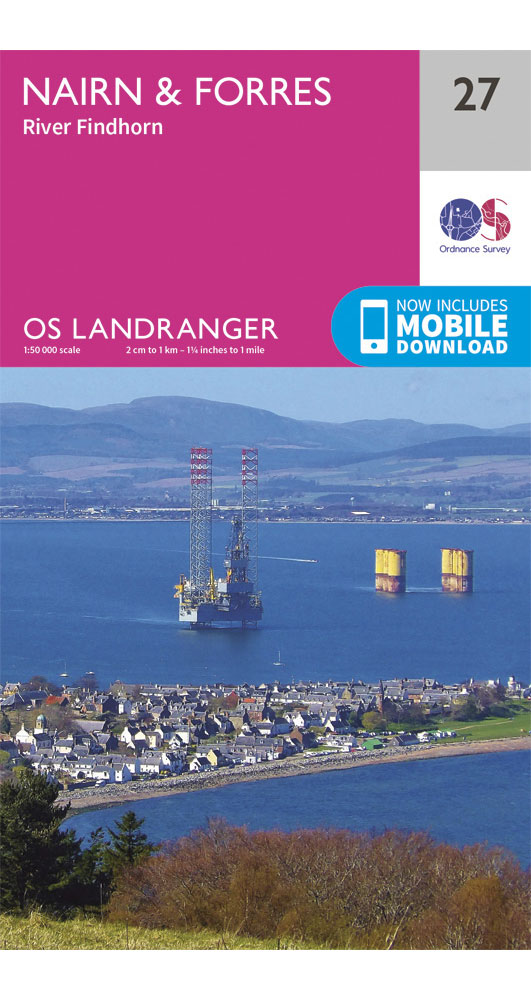 Ordnance Survey Nairn & Forres, River Findhorn - Landranger 27 Map