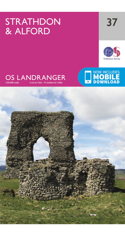 Ordnance Survey Strathdon & Alford - Landranger 37 Map