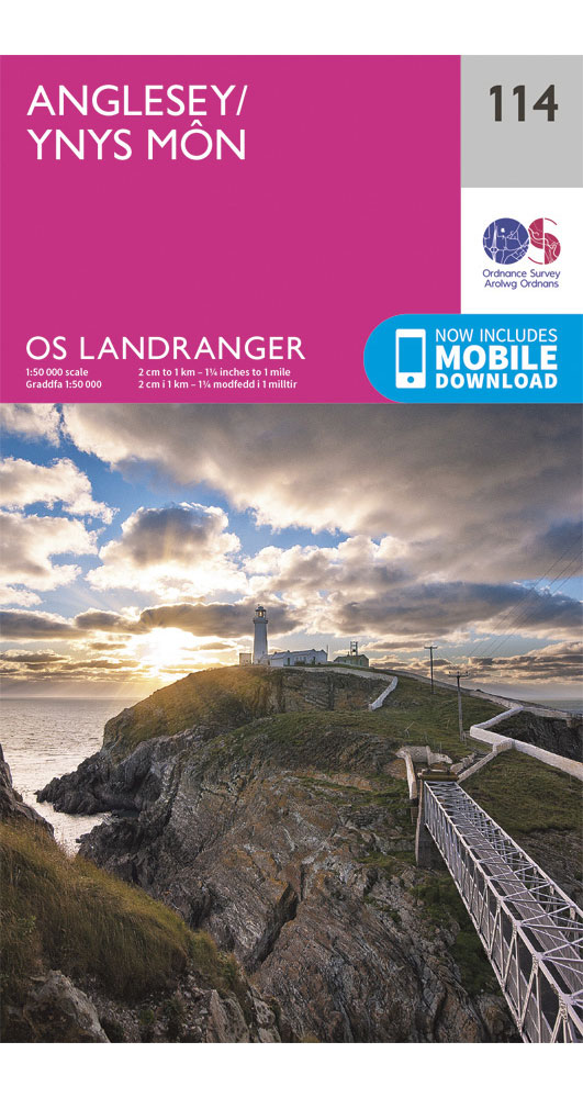 Ordnance Survey Anglesey   Landranger 114 Map