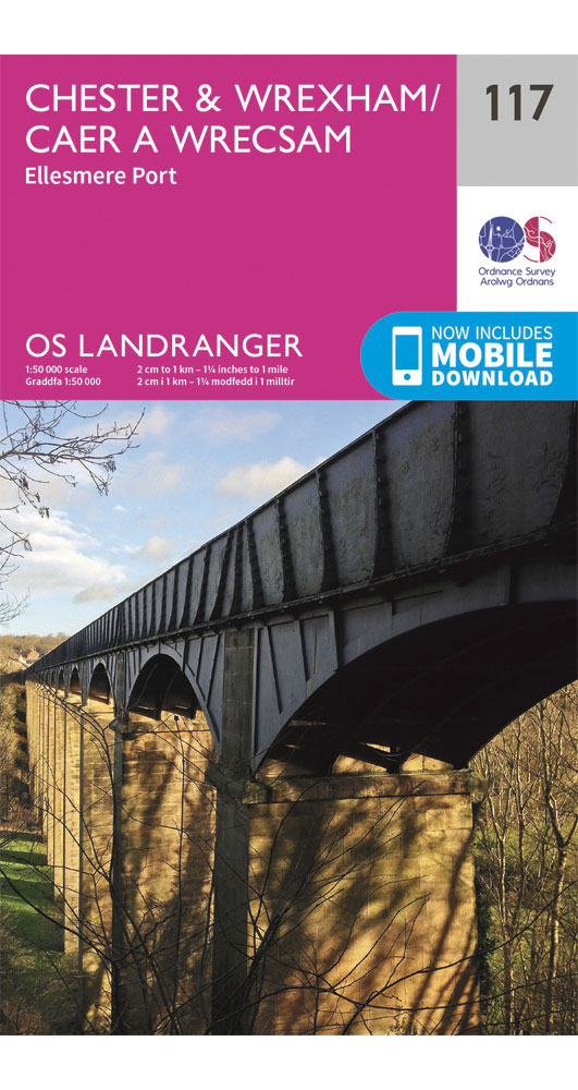 Ordnance Survey Chester & Wrexham, Ellesmere Port   Landranger 117 Map
