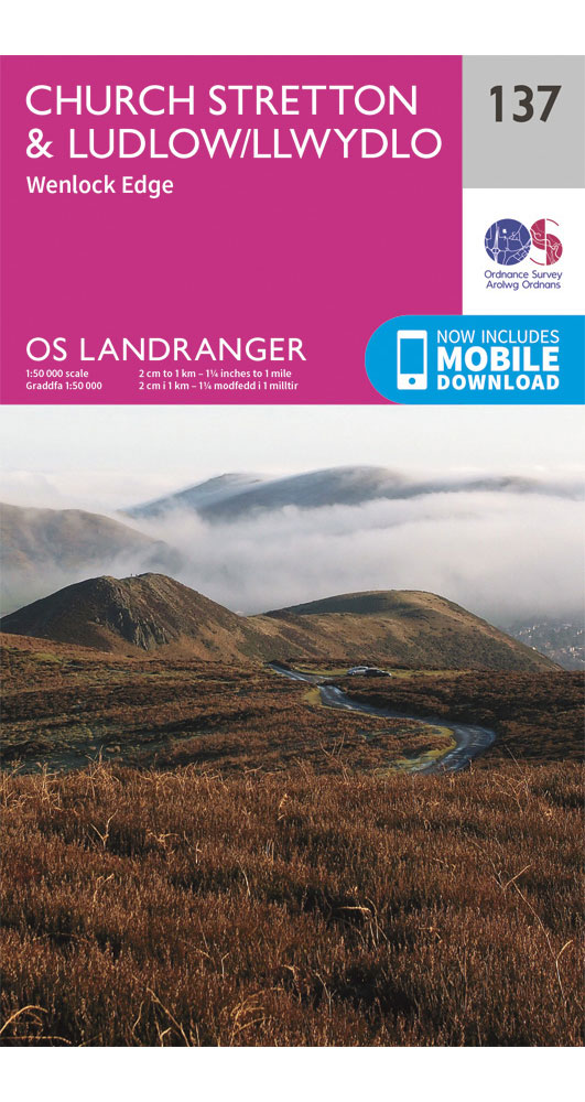 Ordnance Survey Ludlow, Church Stretton & Wenlock Edge   Landranger 137 Map