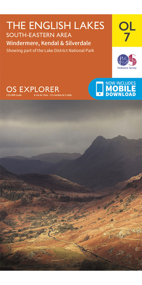 Ordnance Survey The English Lakes   South Eastern Area   OS Explorer OL7 Map