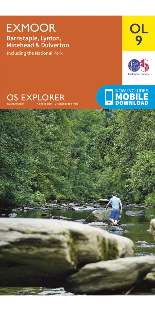 Ordnance Survey Exmoor   OS Explorer OL9 Map