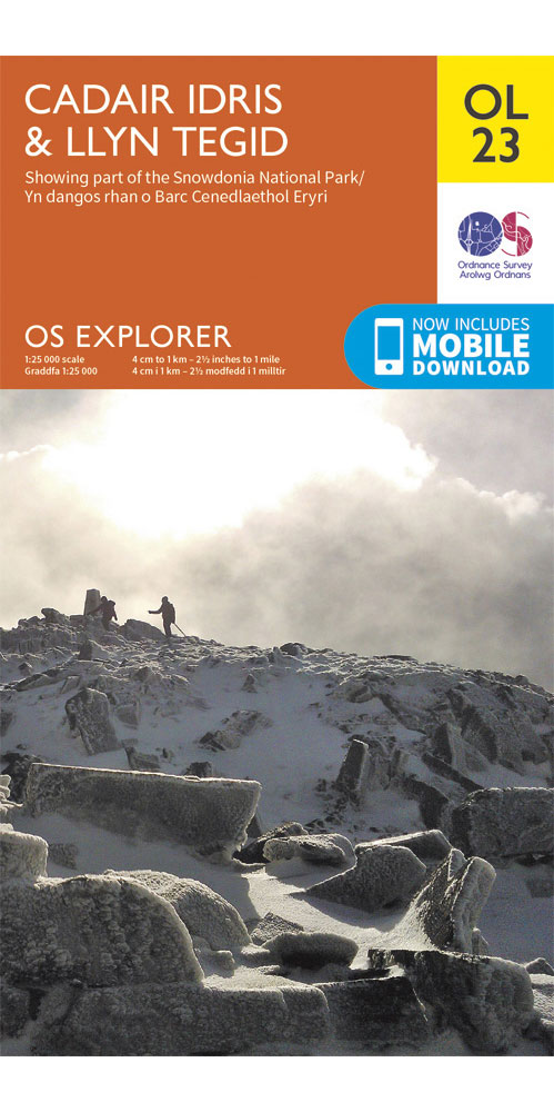 Ordnance Survey Cadair Idris & Llyn Tegid   OS Explorer OL23 Map