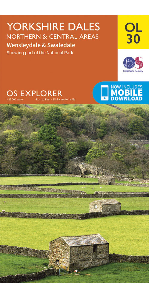 Ordnance Survey Yorkshire Dales   Northern & Central Areas   OS Explorer OL30 Map