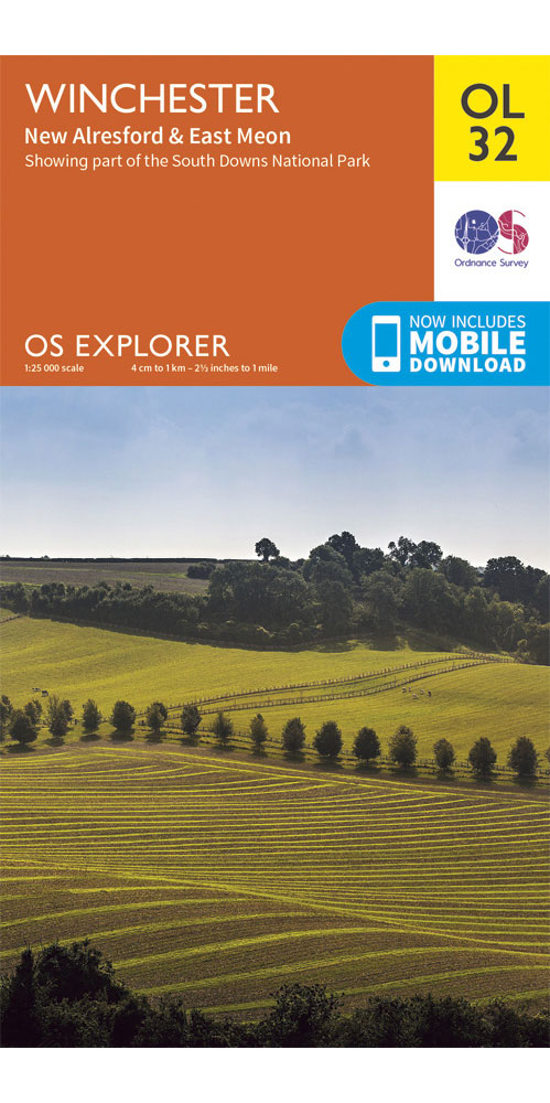 Ordnance Survey Winchester, New Alresford & East Meon   OS Explorer OL32 Map