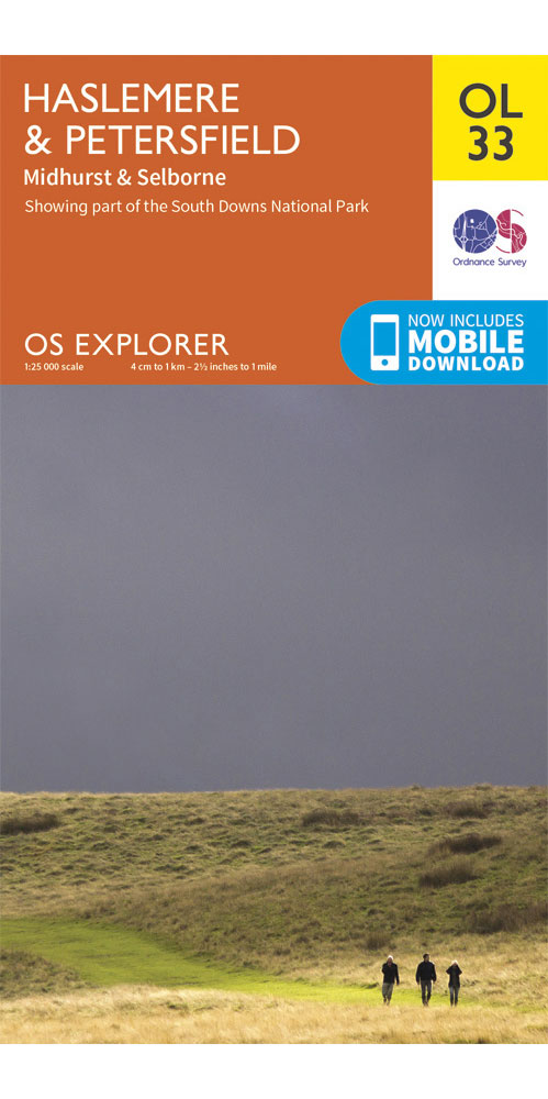 Ordnance Survey Haslemere & Petersfield   OS Explorer OL33 Map