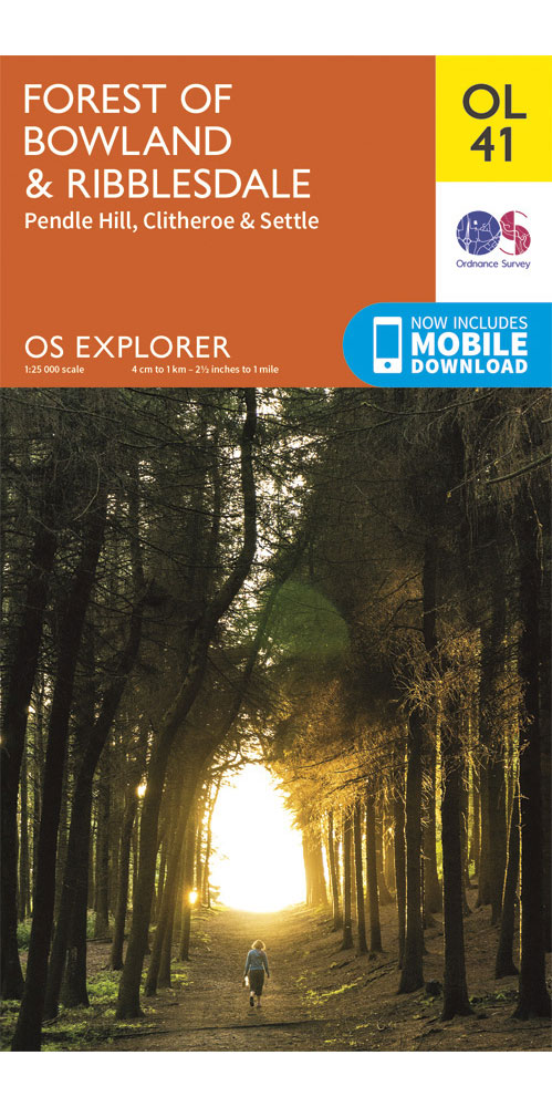 Ordnance Survey Forest of Bowland & Ribblesdale   OS Explorer OL41 Map