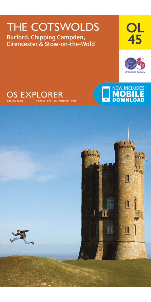 Ordnance Survey The Cotswolds   OS Explorer OL45 Map