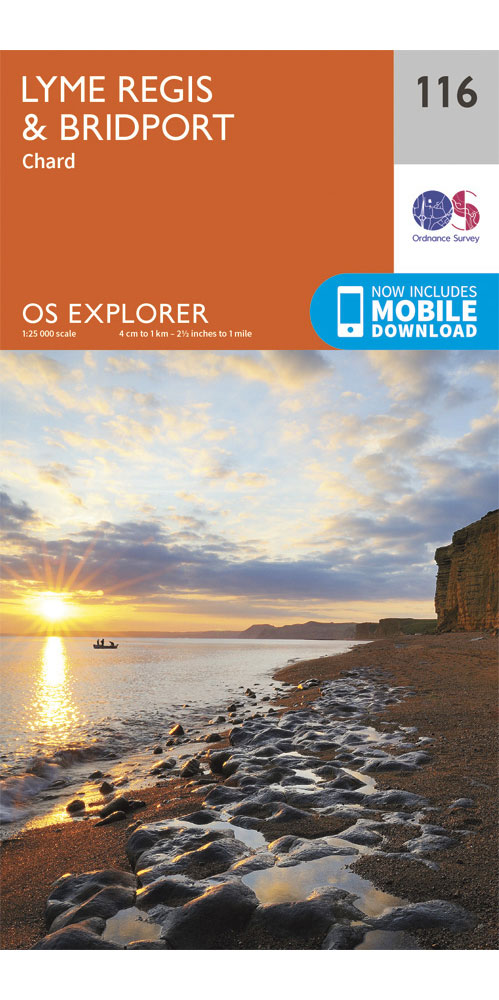Ordnance Survey Lyme Regis & Bridport   OS Explorer 116 Map