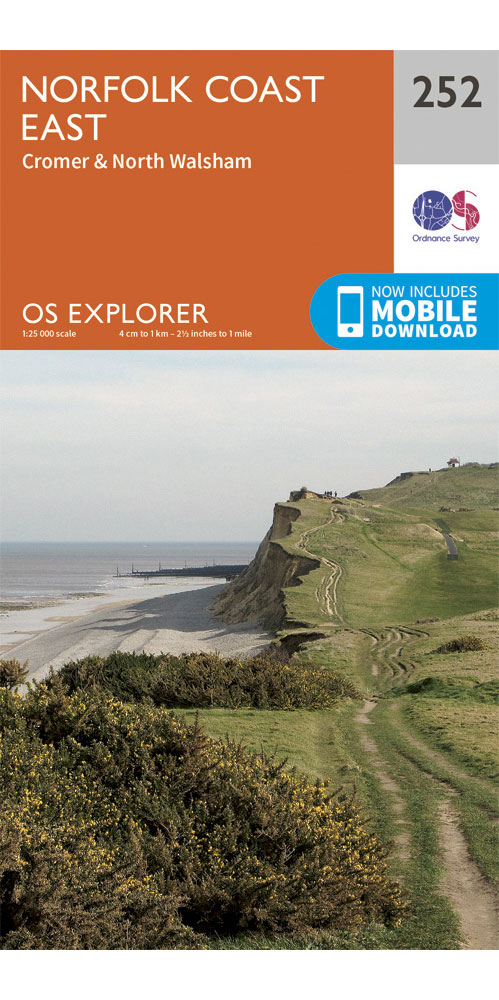 Ordnance Survey Norfolk Coast East   OS Explorer 252 Map