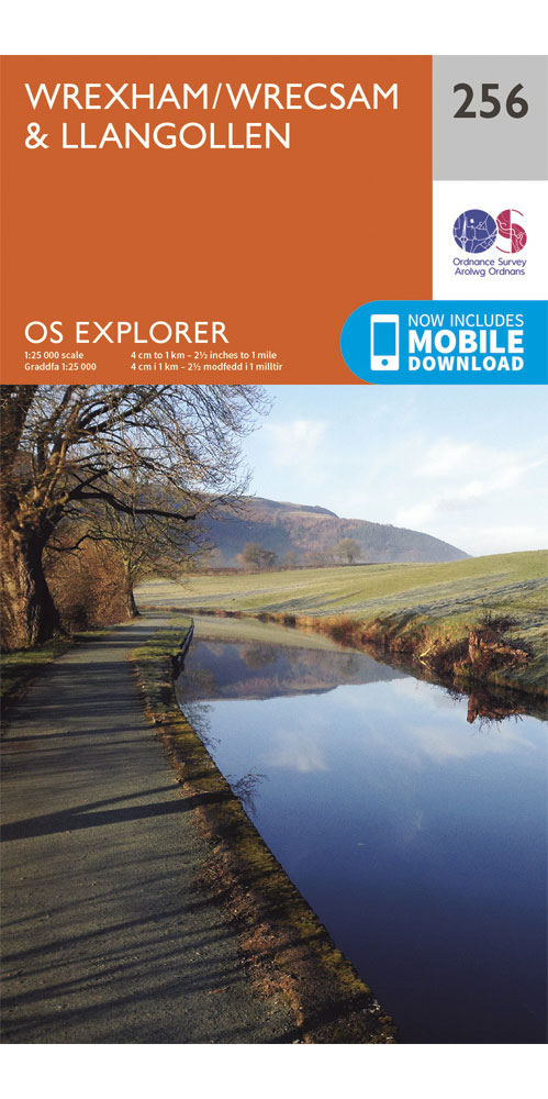Ordnance Survey Wrexham   OS Explorer 256 Map
