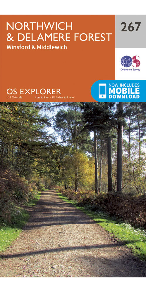 Ordnance Survey Northwich & Delamere Forest   OS Explorer 267 Map