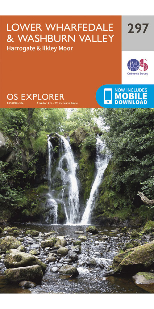 Ordnance Survey Lower Wharfedale & Washburn Valley   OS Explorer 297 Map