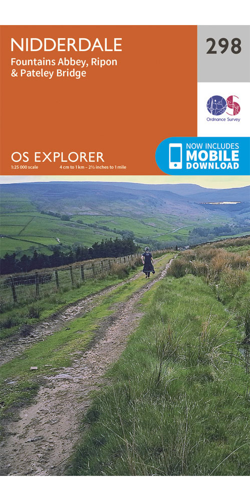 Ordnance Survey Nidderdale   OS Explorer 298 Map