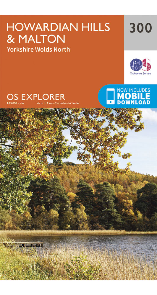 Ordnance Survey Howardian Hills & Malton   OS Explorer 300 Map