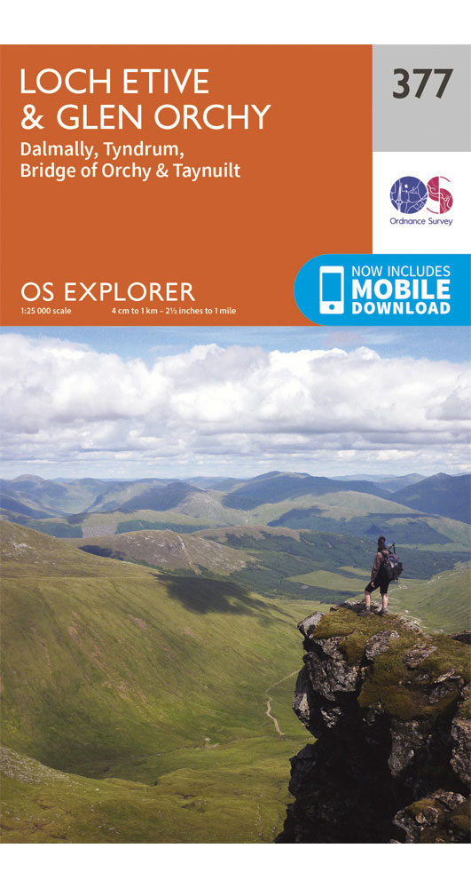 Ordnance Survey Loch Etive & Glen Orchy   OS Explorer 377 Map