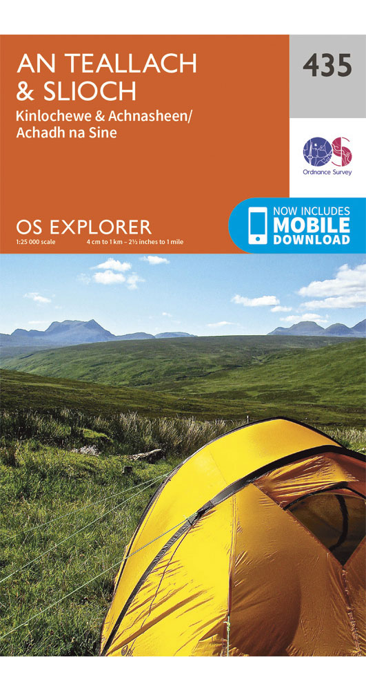 Ordnance Survey An Teallach & Slioch   OS Explorer 435 Map