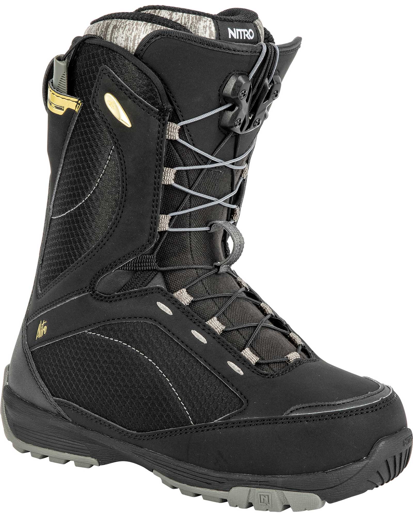nitro monarch tls snowboard boot women& 39 Boots Angles Sports and the simplicity of strap Nitro Women's Monarch TLS Snowboard