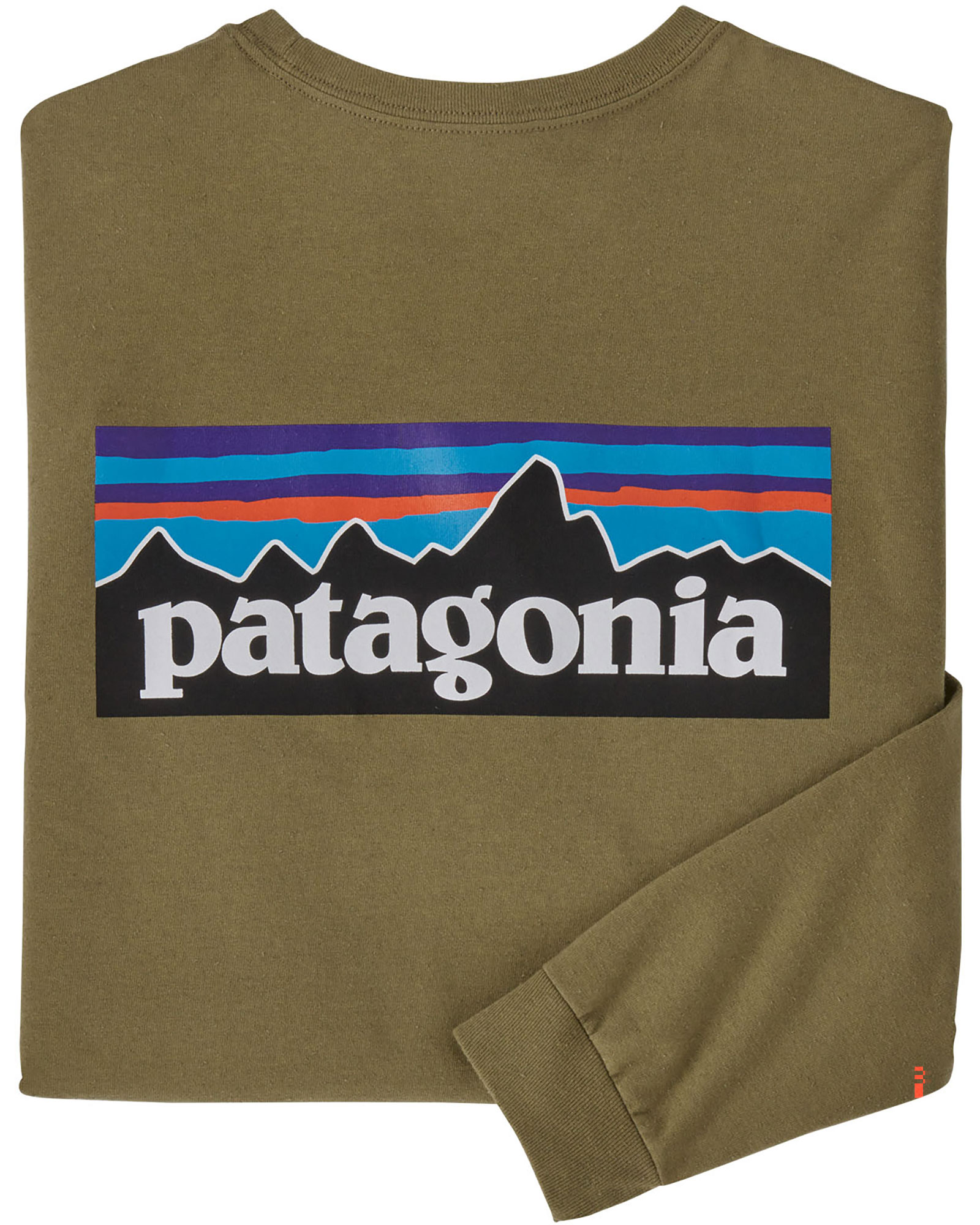 Patagonia P6 Logo Men’s Long Sleeve Responsibili Tee - Moray Khaki S