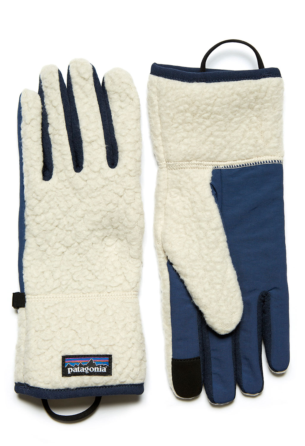 retro pile gloves