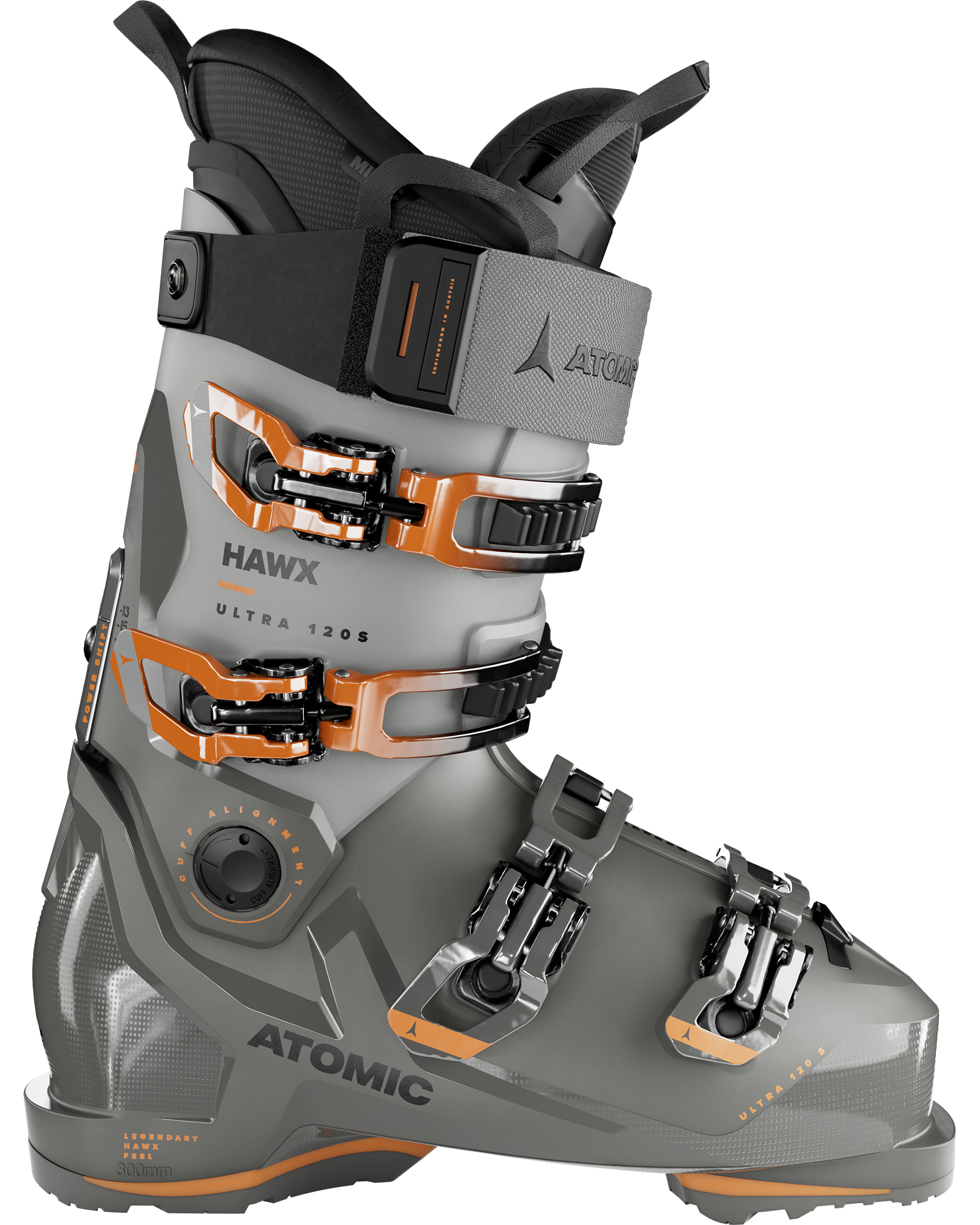 Atomic Hawx Ultra 120 S GW Men’s Ski Boots 2024 - dark grey/light grey/orange MP 29.0
