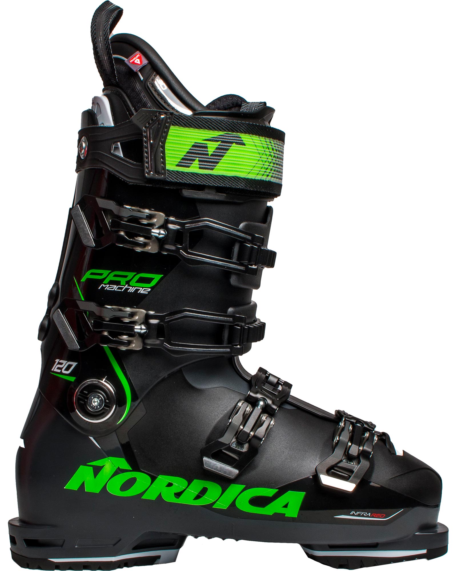 Nordica Promachine 120 GW Men’s Ski Boots 2023 - Black/Anthracite/Green MP 27.5